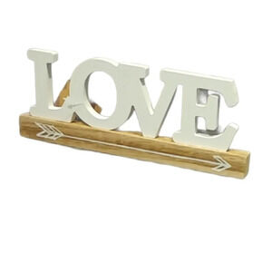 Wooden,  Free-Standing, Decorative Word "LOVE"